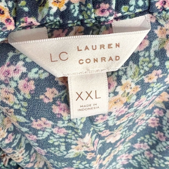 LC Lauren Conrad Button Front Midi Floral Skirt - Picture 5 of 6